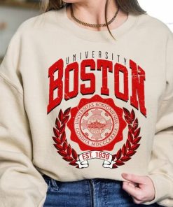 Boston University Sweatshirt, Vintage Boston University Sweatshirt, Boston College Shirt, Boston University Sweatshirt