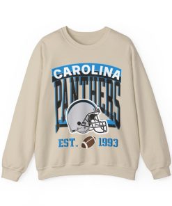 Vintage Carolina Panthers sweatshirt, vintage Carolina football unisex crewneck, and vintage Carolina sports apparel