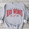 Vintage Red Wings Hockey Sweatshirt, Vintage Red Wings Sweater, Vintage Hockey Sweatshirt, Hockey Fan Shirt