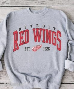 Vintage Red Wings Hockey Sweatshirt, Vintage Red Wings Sweater, Vintage Hockey Sweatshirt, Hockey Fan Shirt