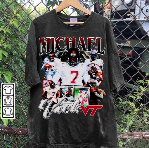 Vintage 90s Graphic Style Michael Vick Tee - Michael Vick Sweatshirt - Retro American Football Tee For Man and Woman