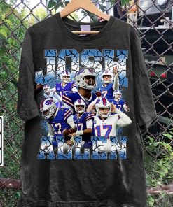 Vintage 90s Graphic Style Josh Allen T-Shirt - Josh Allen Vintage Hoodie - Retro American Football Tee For Man and Woman