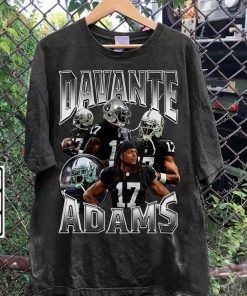 Vintage 90s Graphic Style Davante Adams T-Shirt - Davante Adams Sweatshirt - Retro American Football Tee For Man and