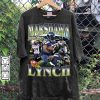 Vintage 90s Graphic Style Marshawn Lynch T-Shirt - Marshawn Lynch Hoodie - Retro American Football Tee For Man and Woman