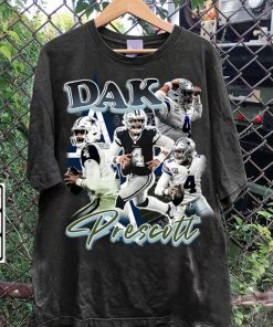 Vintage 90s Graphic Style Dak Prescott T-Shirt - Dak Prescott Vintage Hoodie - Retro American Football Tee For Man and