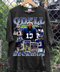 Vintage 90s Graphic Style Odell Beckham Jr T-Shirt - Odell Beckham Jr Hoodie - Retro American Football Tee For Man and