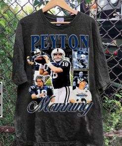 Vintage 90s Graphic Style Peyton Manning T-Shirt - Peyton Manning Hoodie - Retro American Football Tee For Man and Woman