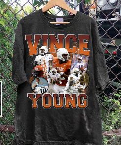 Vintage 90s Graphic Style Vince Young T-Shirt - Vince Young Vintage Hoodie - Retro American Football Tee For Man and