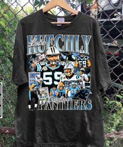 Vintage 90s Graphic Style Luke Kuechly T-Shirt - Luke Kuechly Sweatshirt - Retro American Football Tee For Man and Woman