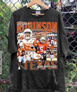 Vintage 90s Graphic Style Bijan Robinson T-Shirt - Bijan Robinson Football TShirt - American Football Tee For Man and