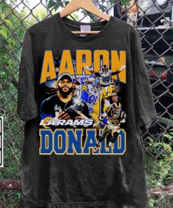 Vintage 90s Graphic Style Aaron Donald T-Shirt - Aaron Donald Football TShirt - American Football Tee For Man and Woman