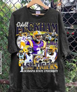 Vintage 90s Graphic Style Odell Beckham Jr T-Shirt - Odell Beckham Football TShirt - American Football Tee For Man and