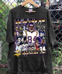 Vintage 90s Graphic Style Randy Moss T-Shirt - Randy Moss Football TShirt - American Football Tee For Man and Woman