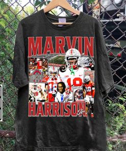 Vintage 90s Graphic Style Marvin Harrison T-Shirt - Marvin Harrison Football TShirt - American Football Tee For Man and