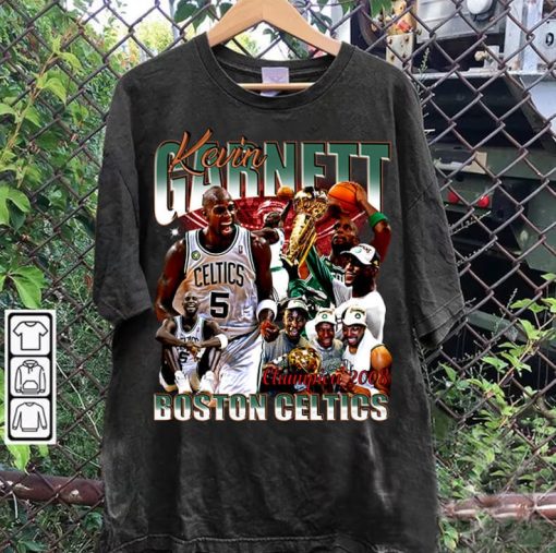 Vintage 90s Graphic Style Kevin Garnett Shirt - Kevin Garnett Basketball Tee - Kevin Garnett Vintage Tee For Man and