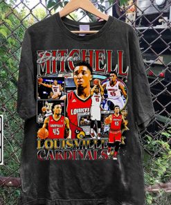 Vintage 90s Graphic Style Donovan Mitchell T-Shirt - Donovan Mitchell Shirt - Retro American Basketball Tee For Man and