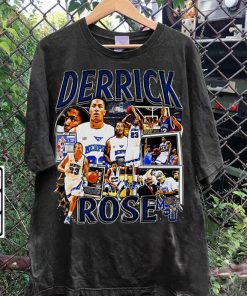 Vintage 90s Graphic Style Derrick Rose T-Shirt - Derrick Rose Sweatshirt - Retro American Basketball Tee For Man and