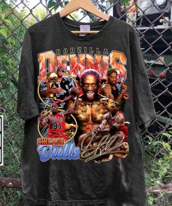 Vintage 90s Graphic Style Dennis Rodman T-Shirt - Dennis Rodman Sweatshirt - Retro American Basketball Tee For Man and