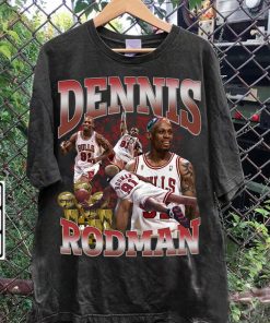 Vintage 90s Graphic Style Dennis Rodman T-Shirt - Dennis Rodman Hoodie - Retro American Basketball Tee For Man and Woman