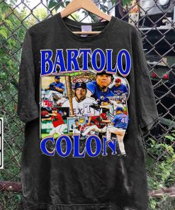 Vintage 90s Graphic Style Bartolo Colón T-Shirt - Bartolo Colón Sweatshirt - Retro American Baseball Tee For Man and