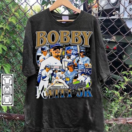 Vintage 90s Graphic Style Bobby Witt Jr T-Shirt - Bobby Witt Jr Sweatshirt - Retro American Baseball Tee For Man and