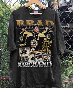 Vintage 90s Graphic Style Brad Marchand T-Shirt - Brad Marchand Sweatshirt - Retro American Ice Hockey Tee For Man and