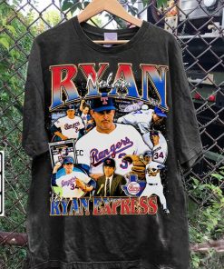 Vintage 90s Graphic Style Nolan Ryan T-Shirt - Nolan Ryan Sweatshirt - Retro American Baseball Tee For Man and Woman