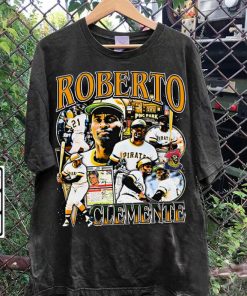 Vintage 90s Graphic StyleRoberto Clemente T-Shirt - Roberto Clemente Hoodie - Retro American Baseball Tee For Man and