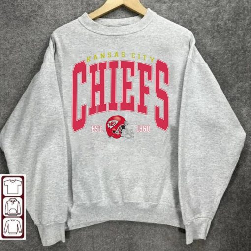 Kansas City Football Sweatshirt, Vintage Style Kansas City Football Crewneck, Football Shirt