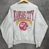 Retro Kansas City Football Sweatshirt, Vintage Style Kansas City Football Crewneck, KC Football Hoodie