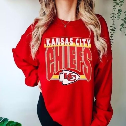 Kansas City Vintage Football Crewneck Sweatshirt, Vintage Style Kansas City Football Shirt, Chief Crewneck