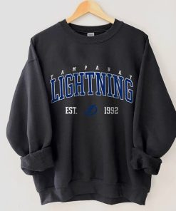 Tampa Bay Hockey Vintage Style Crewneck Gifts for Hockey Fans; Tampa Bay Lightning Sweatshirt, Tampa Bay Sweatshirt