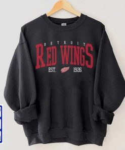 Red Wings Sweatshirt, Detroit Red Wings Sweater, Hockey Sweatshirt, Vintage Sweatshirt, Hockey Fan Shirt