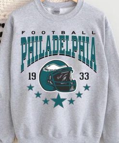 Philadelphia Football Sweatshirt, Vintage Style Philadelphia Football Crewneck, Football Sweatshirt