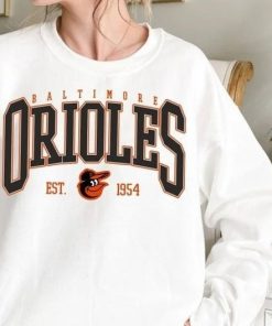 Vintage Baltimore Oriole EST 1901 Sweatshirt, T-Shirt, Hoodie. Oriole Crewneck Sweatshirt, Baltimore Baseball Shirt