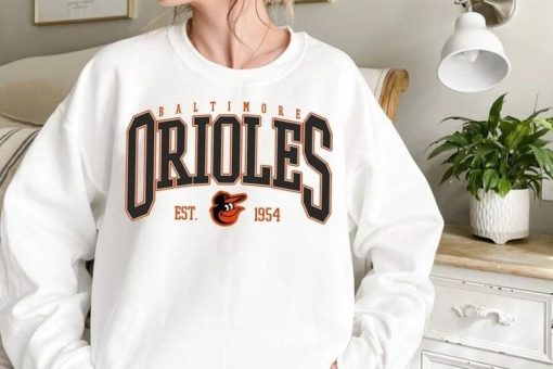 Vintage Baltimore Oriole EST 1901 Sweatshirt, T-Shirt, Hoodie. Oriole Crewneck Sweatshirt, Baltimore Baseball Shirt