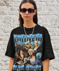 Retro Eminem Slim Shady, Fort Battle Royale F-nite Survival Program, Battle Bus Tilted Gamer Gift Bootleg 90s Fans Shirt