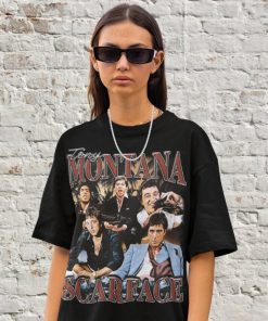 Scarface Tony Montana T Shirt, Vintage 90s Shirt, Crime Movie Tee, Classic Retro Vintage Bootleg