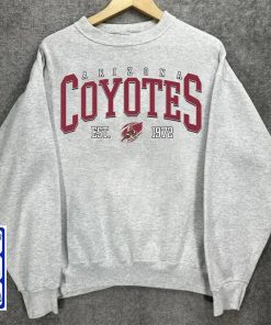 Vintage Arizona Hockey Sweatshirt, Coyotes Tee, Arizona Hockey Shirt, College Hoodie, Hockey Fan Shirt