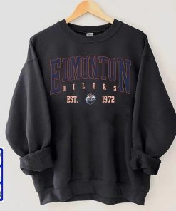 Edmonton Hoockey Crewneck Sweatshirt, Vintage Style Edmonton Shirt, Edmonton Hoodie, College Sweatshirt, Hockey Fan