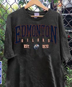 Edmonton Hoockey Crewneck Sweatshirt, Vintage Style Edmonton Shirt, Edmonton Hoodie, College Sweatshirt, Hockey Fan