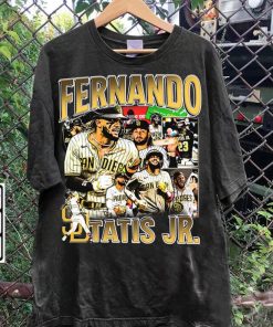 Vintage 90s Graphic Style Fernando Tatís Jr T-Shirt - Fernando Tatís Hoodie - Retro American Baseball Tee For Man and