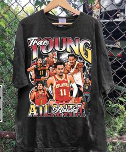 Vintage 90s Graphic Style Trae Young T-Shirt - Trae Young Vintage Sweatshirt - Stephen Curry Vintage Tee For Man and