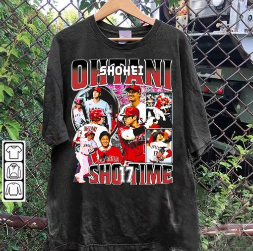 Vintage 90s Graphic Style Shohei Ohtani TShirt - Shohei Ohtani Sweatshirt - Retro American Baseball Tee For Man and