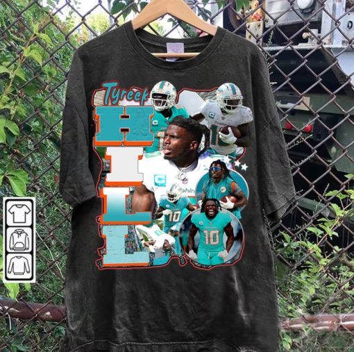 Vintage 90s Graphic Style Tyreek Hill T-Shirt - Tyreek Hill Vintage Hoodie - Retro American Football Tee For Man and