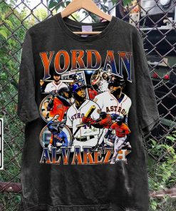 Vintage 90s Graphic Style Yordan Álvarez T-Shirt - Yordan Álvarez Sweatshirt - Retro American Baseball Tee For Man and