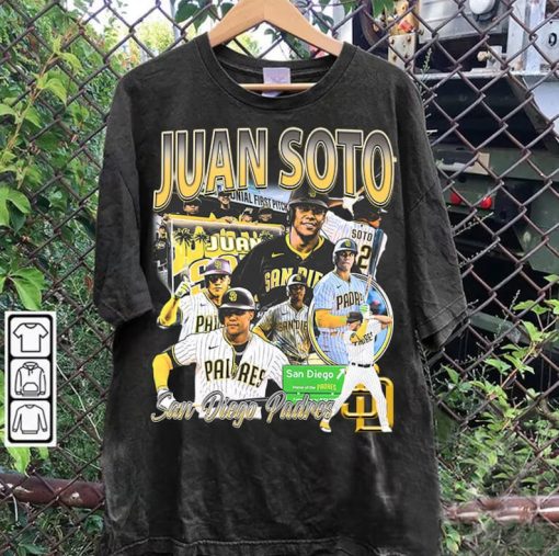 Vintage 90s Graphic Style Juan Soto T-Shirt - Juan Soto Vintage Sweatshirt - Retro American Baseball Tee For Man and