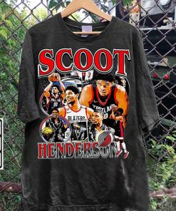 Vintage 90s Graphic Style Scoot Henderson Shirt - Scoot Henderson Sweatshirt - Retro American Basketball Tee For Man and