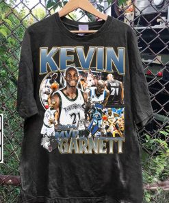 Vintage 90s Graphic Style Kevin Garnett T-Shirt - Kevin Garnett Sweatshirt - Retro American Basketball Tee For Man and