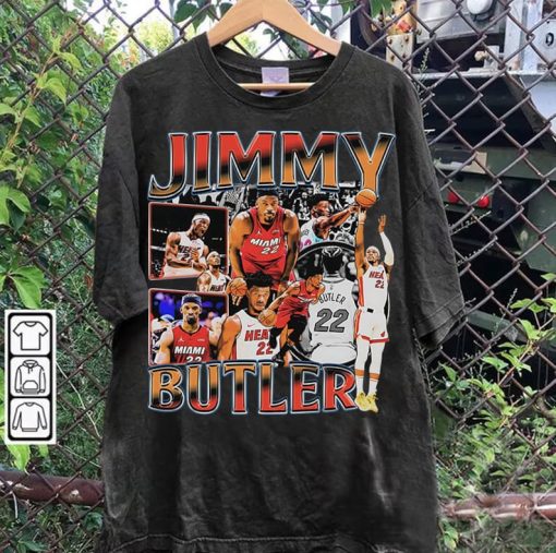 Vintage 90s Graphic Style Jimmy Butler T-Shirt - Jimmy Butler Sweatshirt - Retro American Basketball Tee For Man and